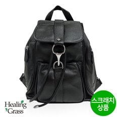 [여주점] [스크래치] 천연소가죽 데일리 백팩 (블랙) HGLB2171BK-S