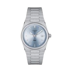 티쏘 PRX 35mm 쿼츠 스틸 라이트 블루