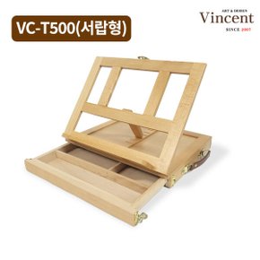 테이블 이젤 VC-T500 이동형 원목 나무이젤 책상용 탁상용 그림받침대