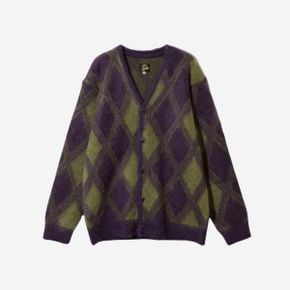 니들스 모헤어 가디건 아가일 Needles Mohair Cardigan Argyle