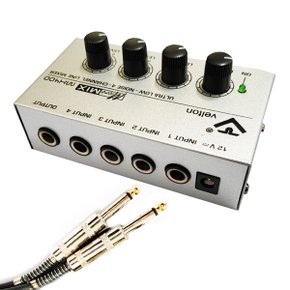 마이크 분배기 1:4 입력 4채널 개별 볼륨 조절기 VTMA-400 벨톤