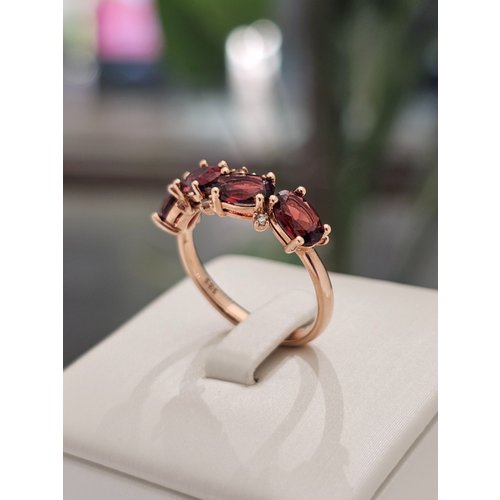 [시흥점] R  아리아(가넷) P 14K 로즈골드반지(222100020)