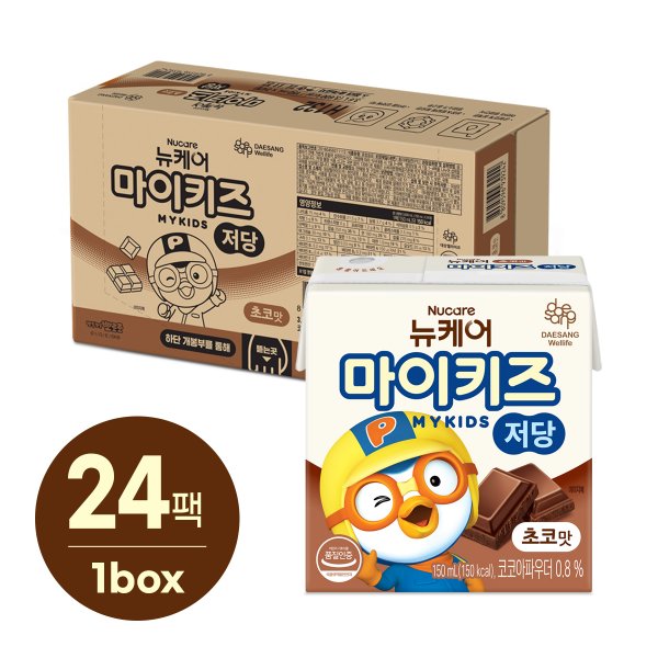 마이키즈 저당 초코맛 150ml(24입) ,1박스
