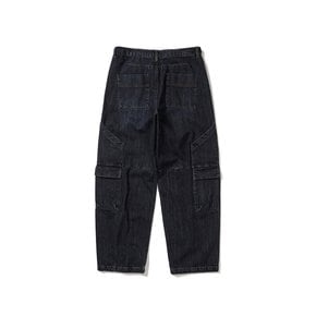 Cargo denim work pants / Deep Indigo