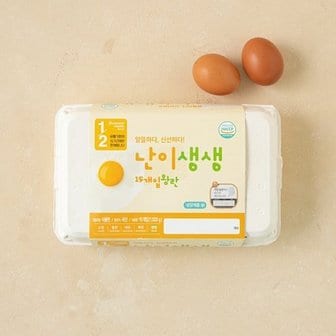  난이생생 계란 15개입 (왕란, 1020g)