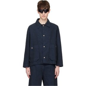 네이비 딜리버리 데님 재킷 SS24STUD-M607 Navy Blue Twill