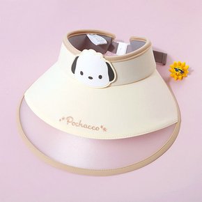 포차코 캐릭터 투명창 페이스 와펜 핀캡 썬캡 430659 포차코 캐릭터 투명창 페이스 와펜 핀캡 썬캡 430659