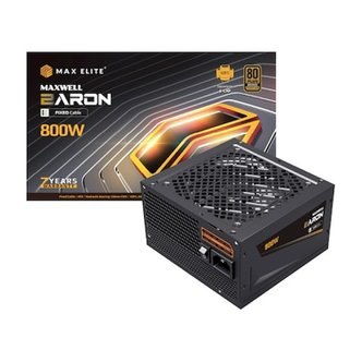 맥스엘리트 HIT 맥스엘리트 MAXWELL BARON 800W 80PLUS BRONZE 플랫 /파워서플라이/정품//안심포장