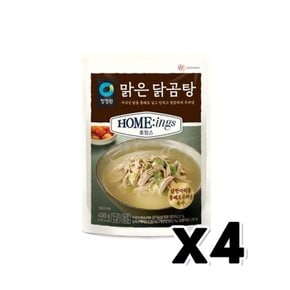 호밍스 맑은닭곰탕 즉석조리 450g x 4개