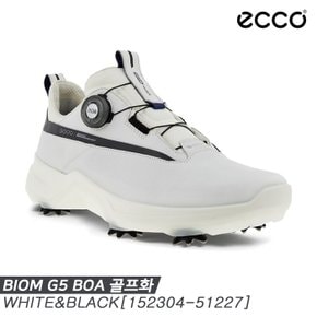 [에코코리아정품]2023 에코 바이옴 G5(BIOM) 보아 골프화[화이트&블랙][152304-51227][남성용]