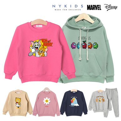 [NY KIDS] 엔와이키즈 F/W 신상 & 베스트 (맨투맨, 후드티, 상하복 세트) 아동, 주니어