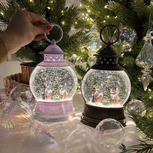 텐바이텐 화이트 크리스마스 눈내리는 마을 스노우볼 원형 워터볼