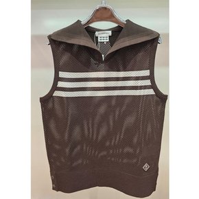 골프 여성 메쉬 커버업 니트 베스트 DR32WFKV71 BROWN