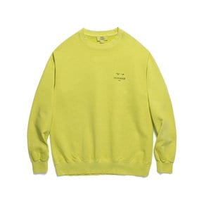 PIGMENT SIGN LOGO CREWNECK (WASHED LEMON)