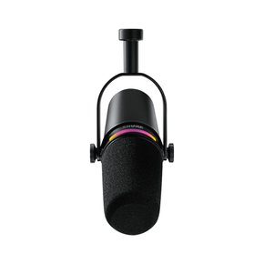 슈어 MV7+ 팟캐스트 XLR, USB-C 하이브리드 듀얼 마이크 (블랙)