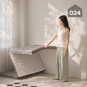 미니멀 단단한 손잡이 3단 접이식 토퍼 매트리스 8cm 멀티싱글