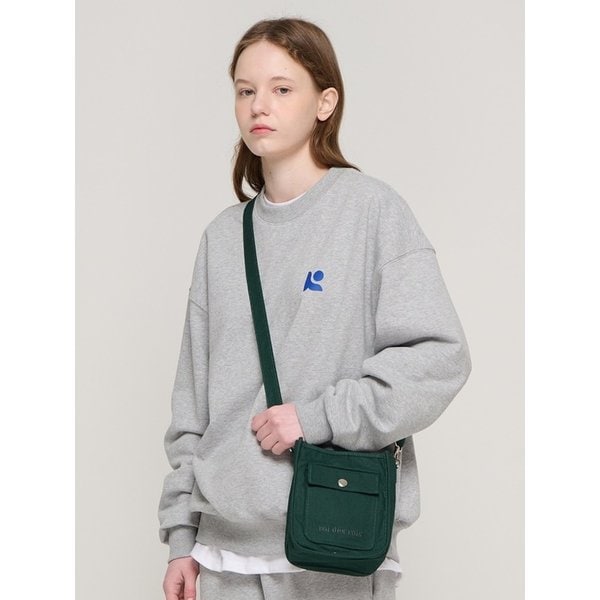 탭 스퀘어 미니 숄더 크로스백 (그린)