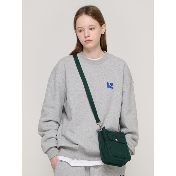 탭 스퀘어 미니 숄더 크로스백 (그린)