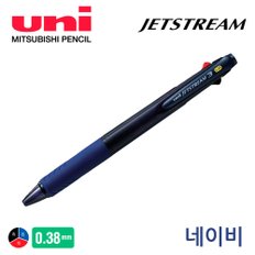 미쯔비시 제트스트림 3색 볼펜 0.38mm (네이비)