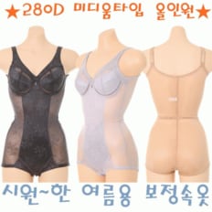 비너스(행사) 이월상품할인 빅사이즈 뱃살 복부 똥배보정 기능성런닝 올인원 C컵D컵_S VBTM110CD