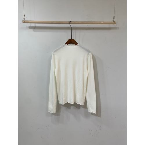 파비 레이어드 베이직 무지 물결 반목 긴팔 니트 3color