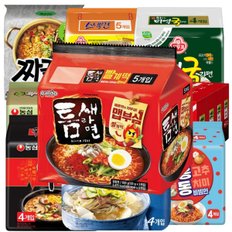 팔도 틈새라면 빨계떡 120g 5입 봉지라면 골라담기 사무실간식
