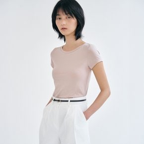 W_모어텐션 슬림핏 반소매 티셔츠 (120gsm) LJT2124