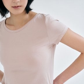 W_모어텐션 슬림핏 반소매 티셔츠 (120gsm) LJT2124
