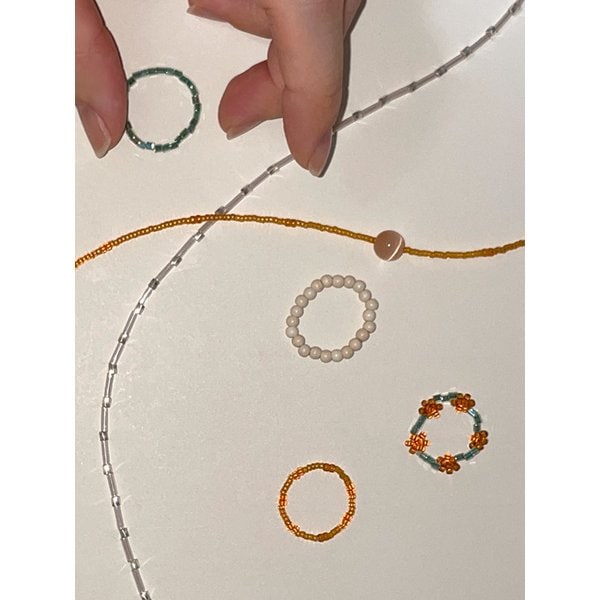 허니 딥 비즈 반지