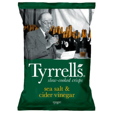  타이렐스 Tyrrells 씨 솔트 & 사과식초 감자칩 150g