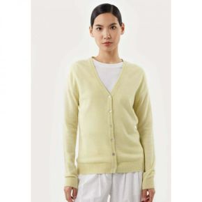 4734485 GOBI Cashmere Cardigan - light yellow