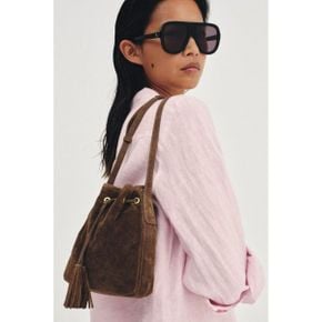 ZARA 자라 우먼 게더드 레더 미니 크로스바디 백 SANDBROWN 6138710718 6138710 1268639