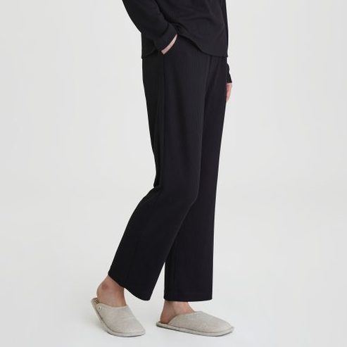 JAJU 25 S/S 신상품   JAJU  여 소프트 립 부츠컷 라운지 팬츠   J205102006