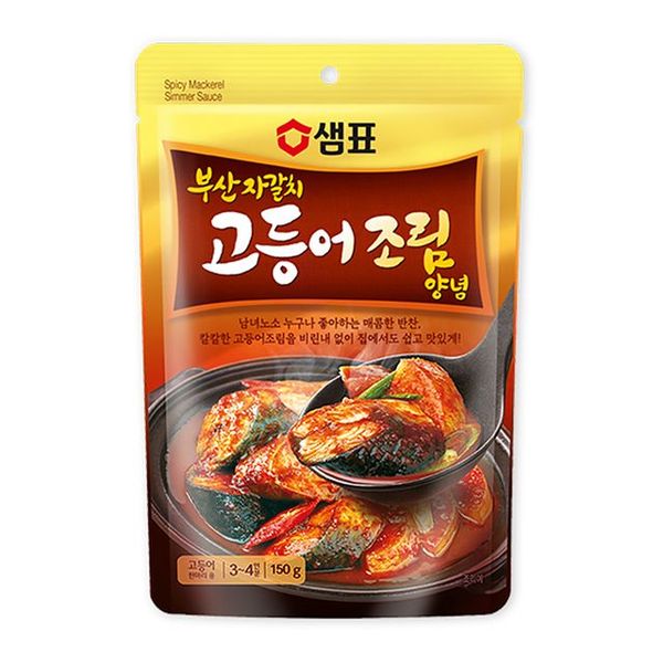 샘표 부산자갈치 고등어조림 양념 150g X ( 3매입 )