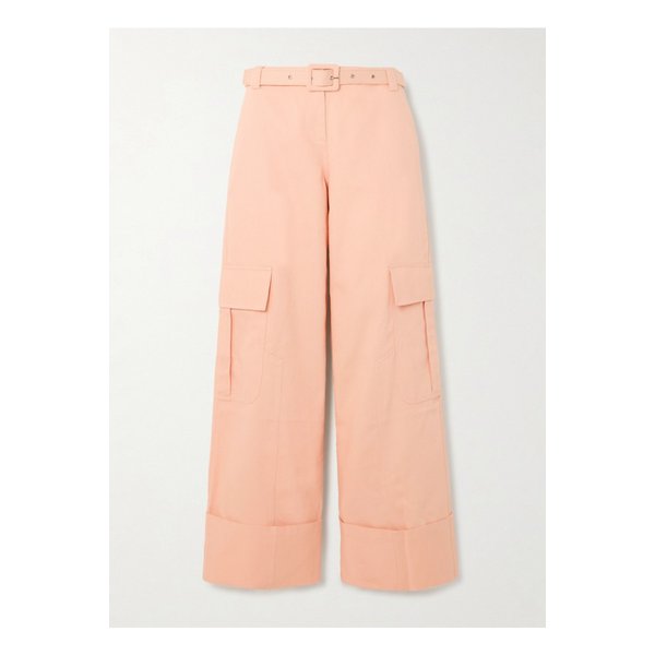 시에드레스 레토 벨티드 코튼 트윌 와이드 카고 팬츠 1647597343331863
