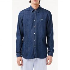 4532802 Lacoste Regular Fit Denim Button-Up Shirt