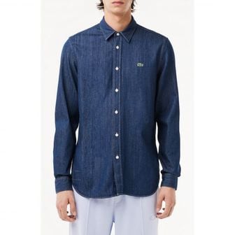 이스퀘어 4532802 Lacoste Regular Fit Denim Button-Up Shirt