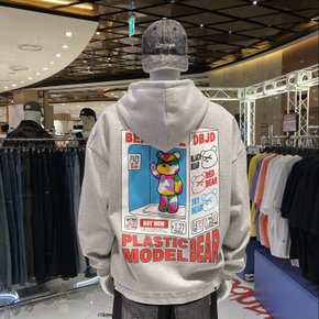 [남녀공용]뒷면 피규어 부클베어 후드집업