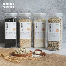 모두의식탁 [굿씨드] 매일먹는 영양가득! 국내산 혼합12곡+찹쌀 3종세트 [1kgX4통]