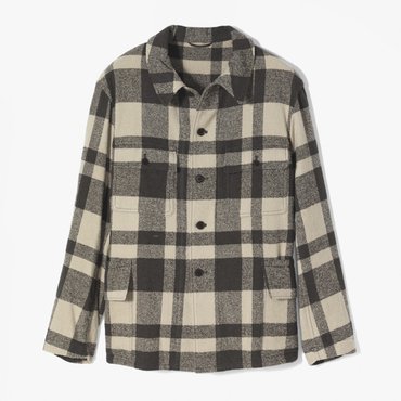 샌프란시스코마켓 캡틴션샤인[HUNTER JACKET (WOOL LINEN LOOPCRUISER PLAID)]/헌터 자켓 KSC2M10000