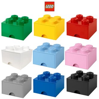 레고 [LEGO} 레고 블럭 서랍형 수납함 정리함 4구 10칼라/ 1선택