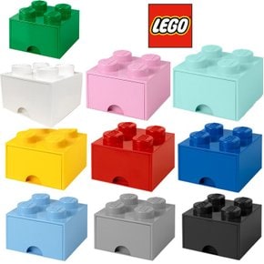 [LEGO} 레고 블럭 서랍형 수납함 정리함 4구 10칼라/ 1선택
