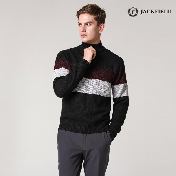 [잭필드]파비네 보아 니트 버건디