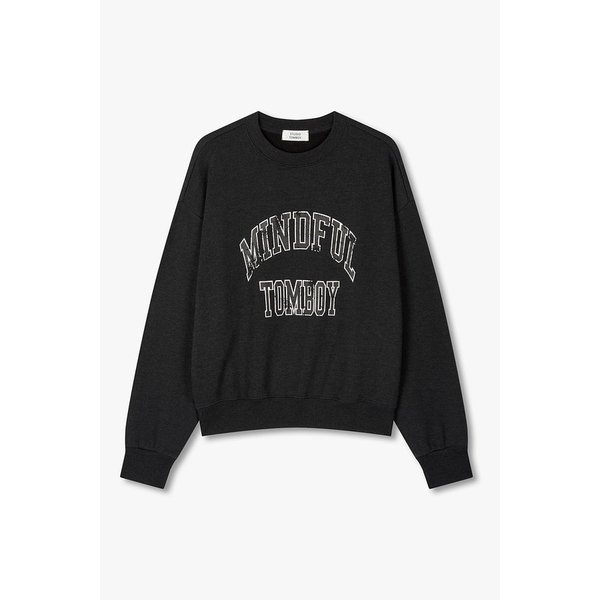 마인드풀 톰보이 프린트 맨투맨 9176122971085