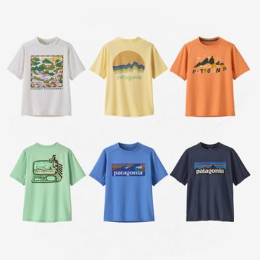 파타고니아키즈 [파타고니아코리아] 25SS키즈 캐필린 실크웨이트 티셔츠(62381Q5)