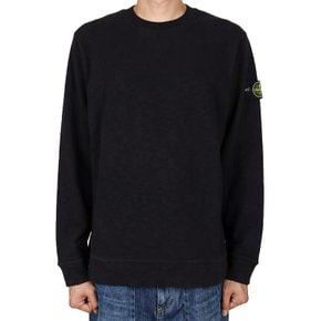 25FW 남성 와펜 패치 맨투맨 블랙 K2S156100053 S0238 V0029