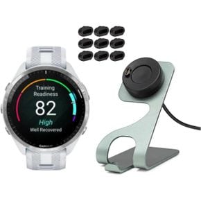 일본 가민 스마트워치 Garmin Forerunner 965 GPS ランニング スマートウォッチ ホワイト シリコ