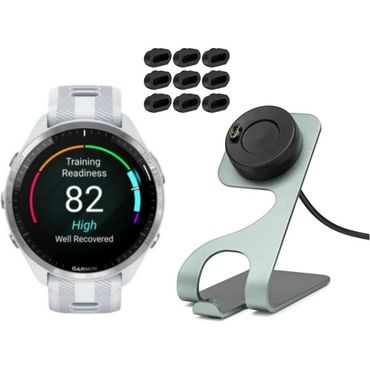  일본 가민 스마트워치 Garmin Forerunner 965 GPS ランニング スマートウォッチ ホワイト シリコ