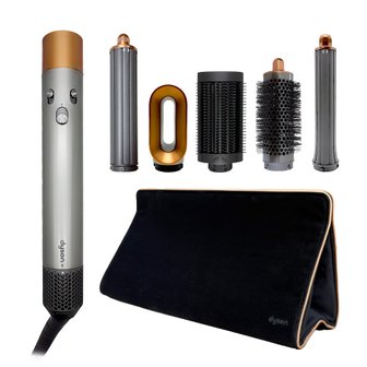 다이슨(dyson) 에어랩 오리진 NEW 볼륨에디션 니켈코퍼 트래블백 롱배럴2개 포함 국내AS .