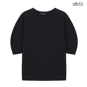 벌룬 소매 면 반팔 티셔츠 (AFX2ZK32A)
